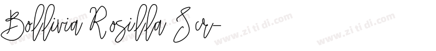 Bollivia Rosilla Scr字体转换